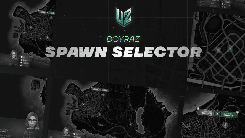 FiveM Advanced Spawn Selector Script | Interactive Map: ESX, QBCore ...