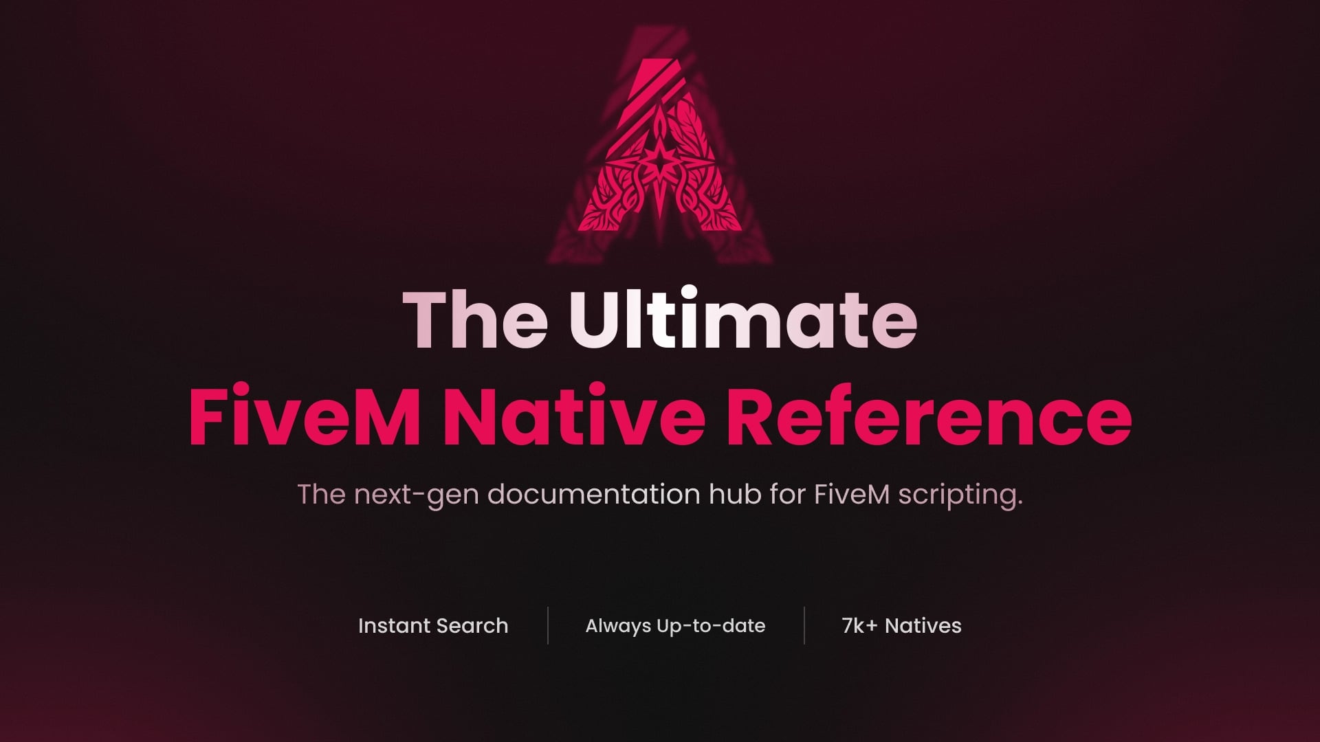 CfxNatives — The Fast, Free Developer Hub for FiveM Natives